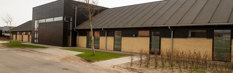 Skovbogård huset ude fra vejen